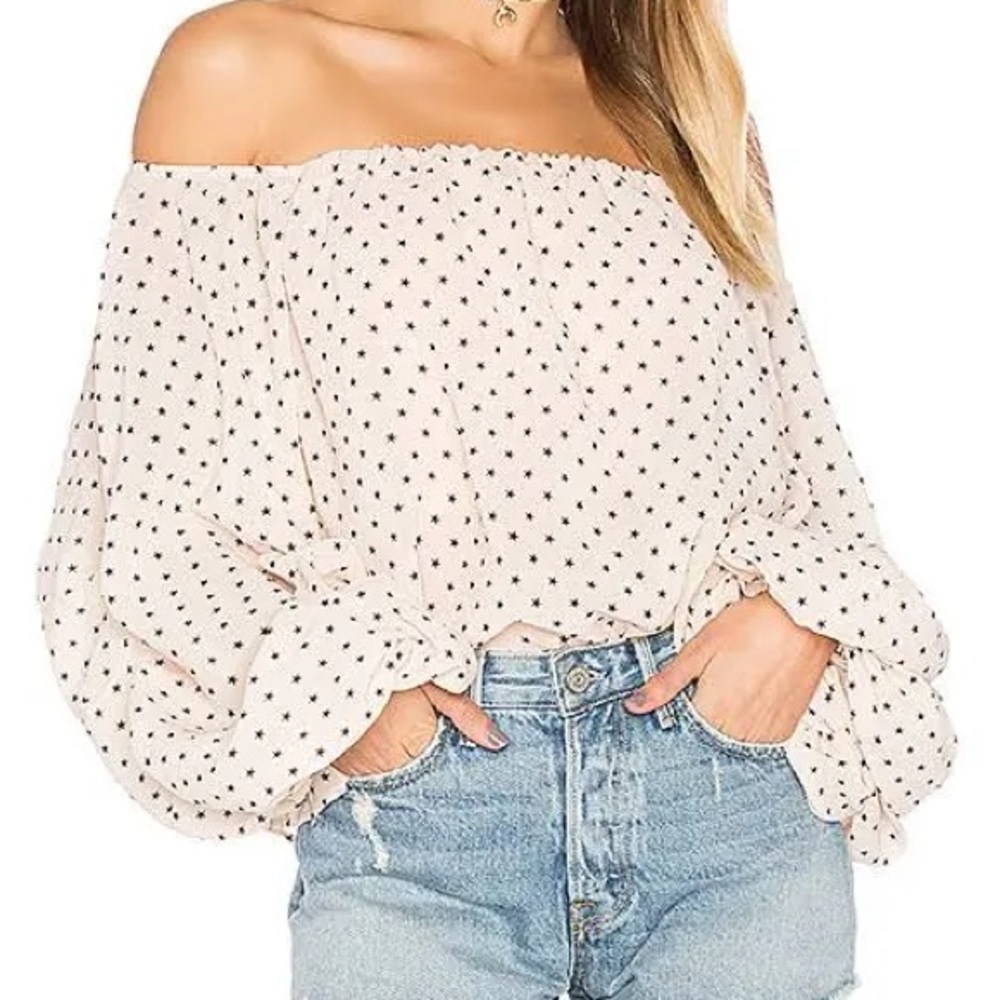 Lovers and Friends Dahlia Blouse Star Print
